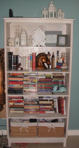 DIY2 Bookshelves into TV Rack 01